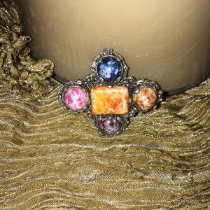 Vintage Multicolored Brooch #69